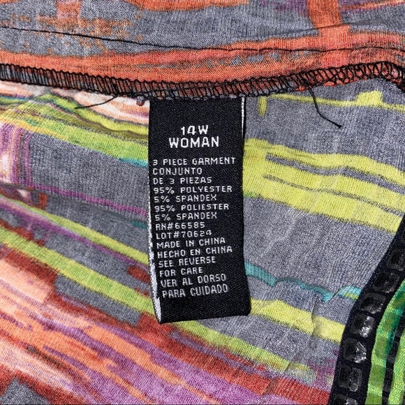 Women’s Perceptions multicolored sequined jacket - Picture 10 of 10